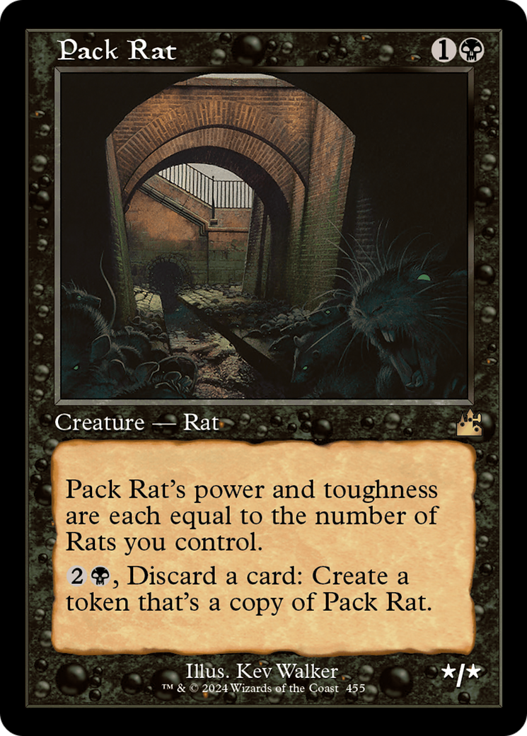 Pack Rat (Retro Frame) [Ravnica Remastered] MTG Single Magic: The Gathering | Red Claw Gaming