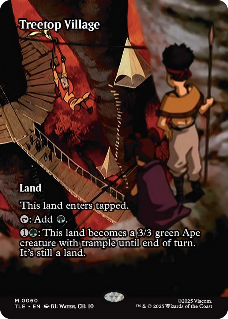 Treetop Village (Borderless) [Avatar: The Last Airbender: Eternal-Legal] MTG Single Magic: The Gathering | Red Claw Gaming