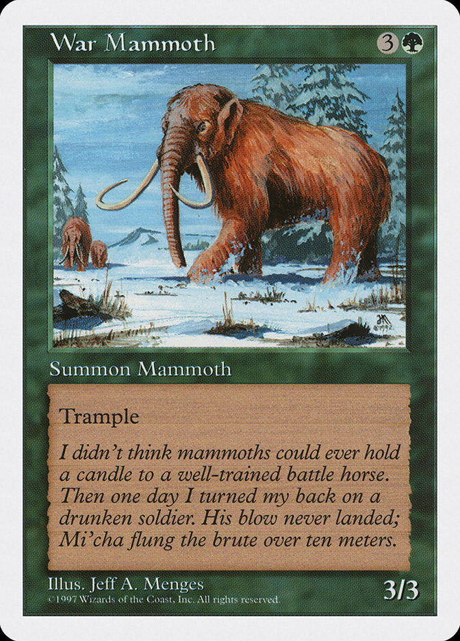War Mammoth [Fifth Edition] MTG Single Magic: The Gathering | Red Claw Gaming