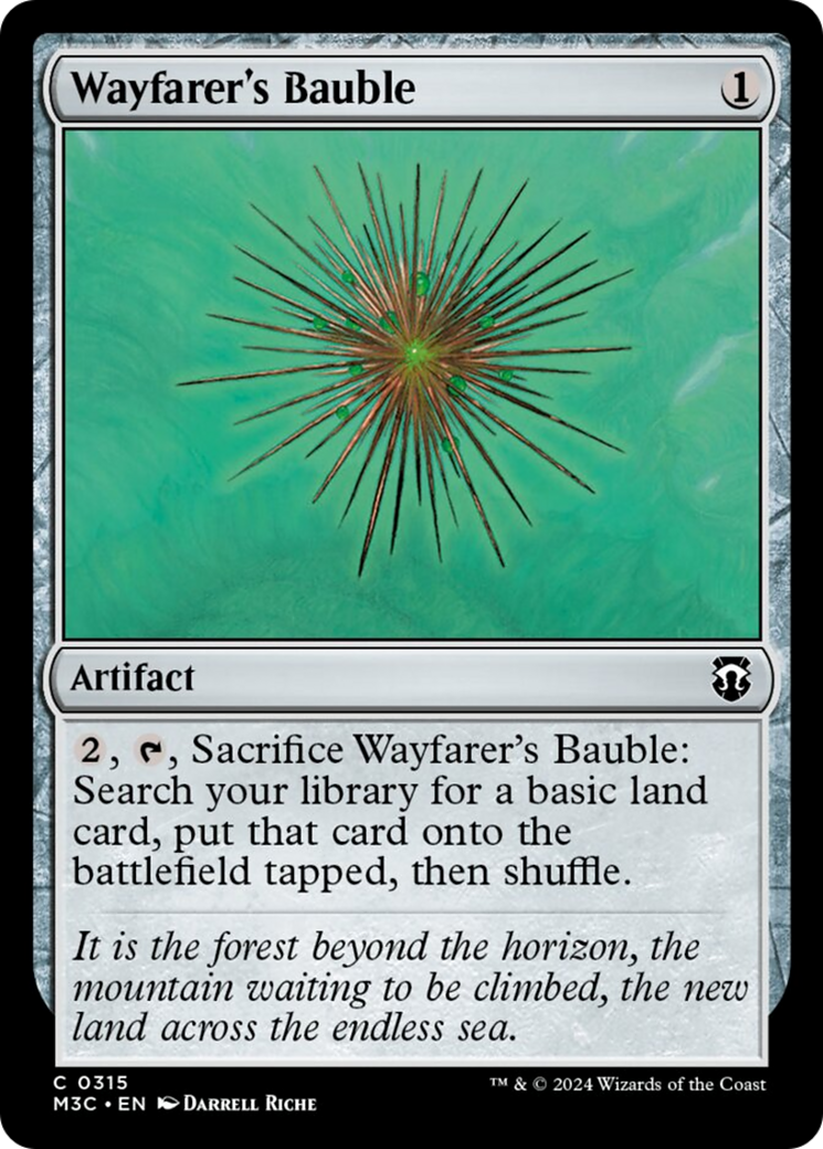 Wayfarer's Bauble (Ripple Foil) [Modern Horizons 3 Commander] MTG Single Magic: The Gathering | Red Claw Gaming