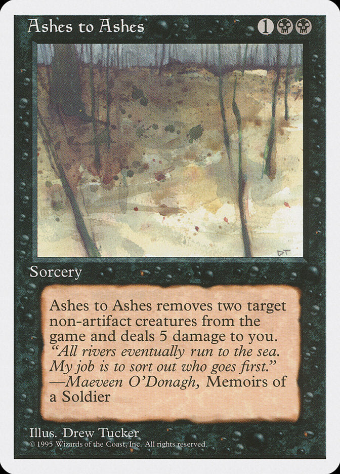 Ashes to Ashes [Fourth Edition] MTG Single Magic: The Gathering | Red Claw Gaming
