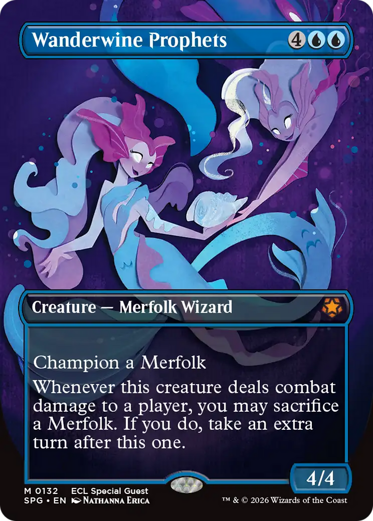 Wanderwine Prophets (Borderless) [Lorwyn Eclipsed Special Guests] MTG Single Magic: The Gathering | Red Claw Gaming