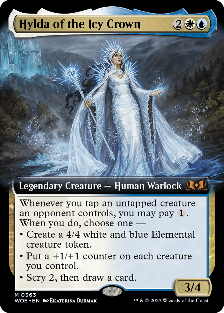 Hylda of the Icy Crown (Extended Art) [Wilds of Eldraine] MTG Single Magic: The Gathering    | Red Claw Gaming
