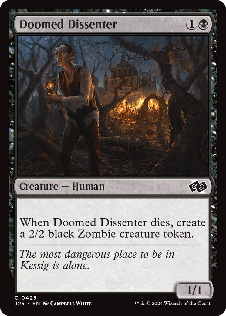 Doomed Dissenter [Foundations Jumpstart] MTG Single Magic: The Gathering | Red Claw Gaming