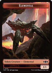 Elemental (0016) // Gold Double-Sided Token [Tarkir: Dragonstorm Commander Tokens] MTG Single Magic: The Gathering | Red Claw Gaming