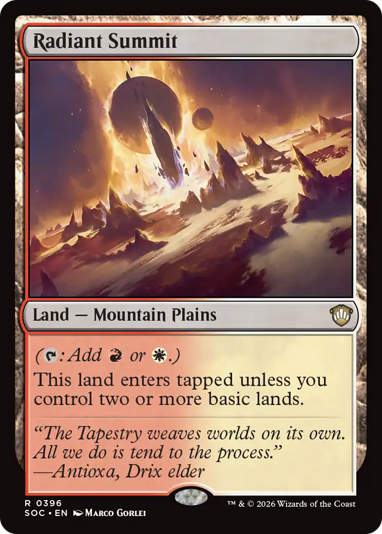 Radiant Summit [Secrets of Strixhaven Commander] MTG Single Magic: The Gathering | Red Claw Gaming
