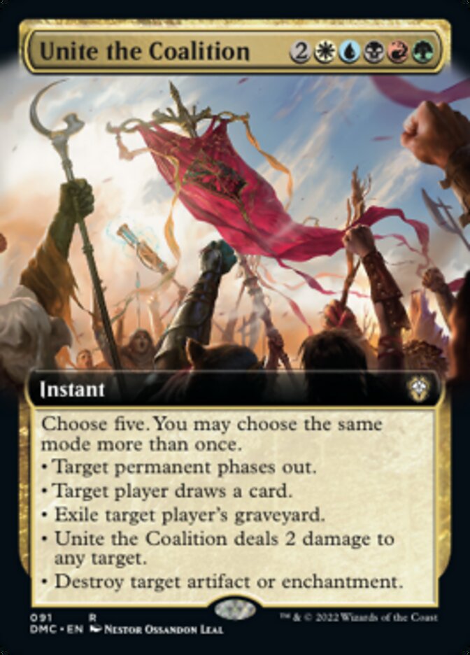 Unite the Coalition (Extended Art) [Dominaria United Commander] MTG Single Magic: The Gathering | Red Claw Gaming
