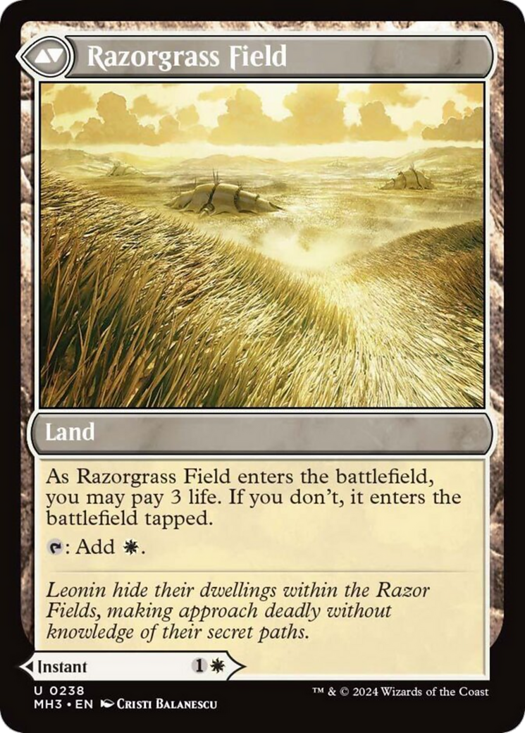 Razorgrass Ambush // Razorgrass Field [Modern Horizons 3] MTG Single Magic: The Gathering    | Red Claw Gaming