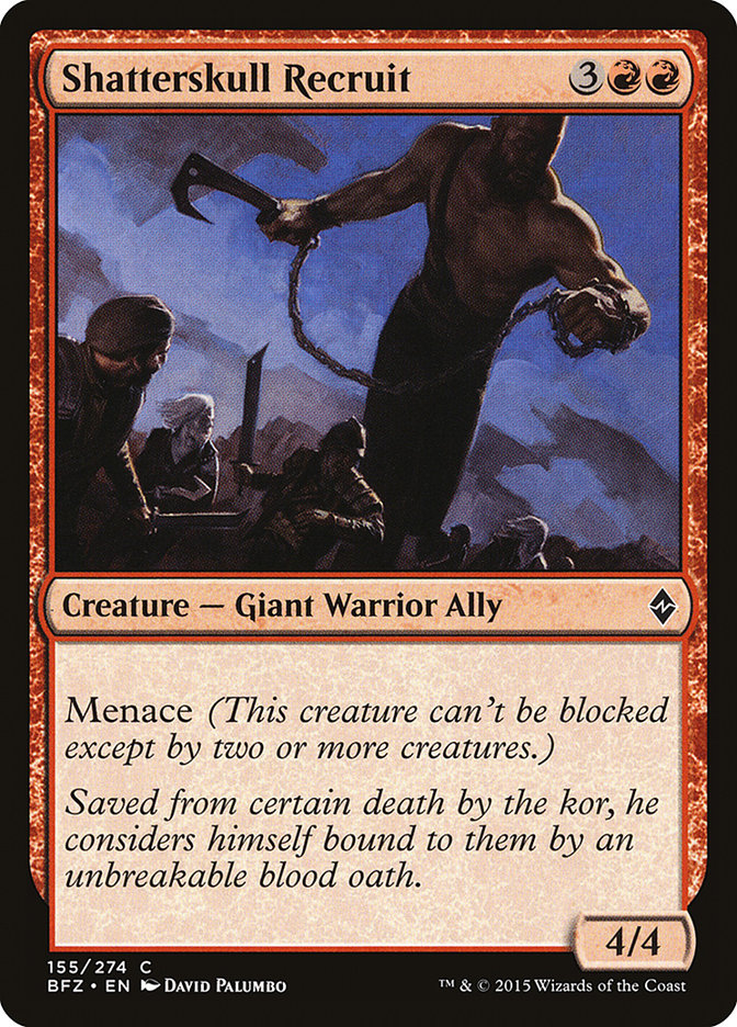 Shatterskull Recruit [Battle for Zendikar] MTG Single Magic: The Gathering | Red Claw Gaming