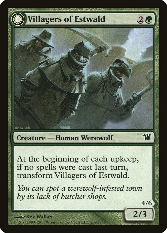 Villagers of Estwald // Howlpack of Estwald [Innistrad] MTG Single Magic: The Gathering | Red Claw Gaming