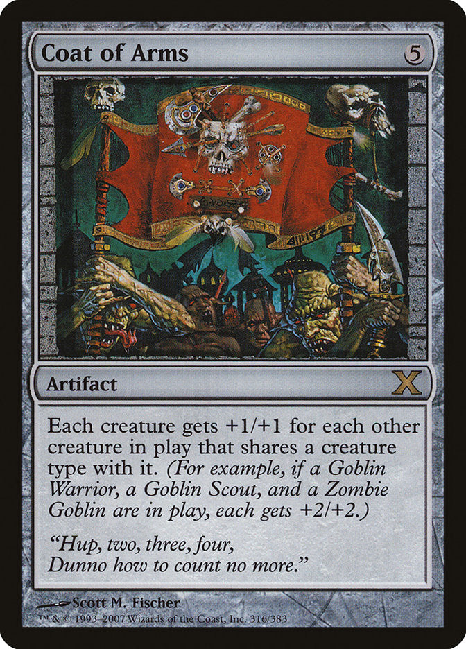 Coat of Arms [Tenth Edition] MTG Single Magic: The Gathering | Red Claw Gaming