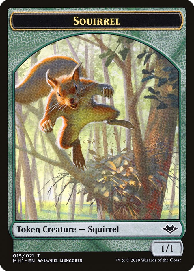 Soldier (004) // Squirrel (015) Double-Sided Token [Modern Horizons Tokens] | Red Claw Gaming
