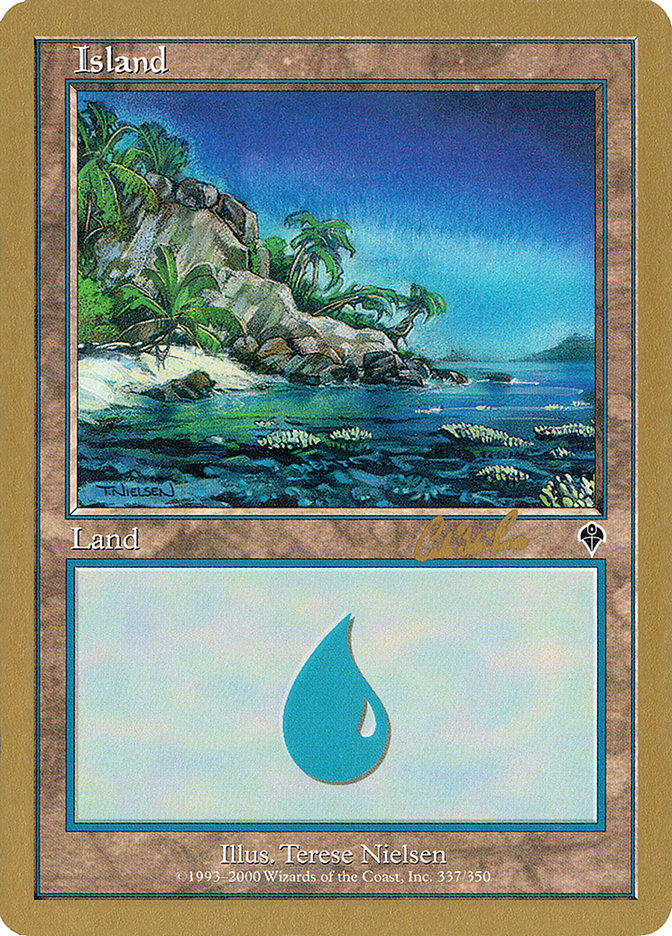 Island (cr337) (Carlos Romao) [World Championship Decks 2002] MTG Single Magic: The Gathering | Red Claw Gaming