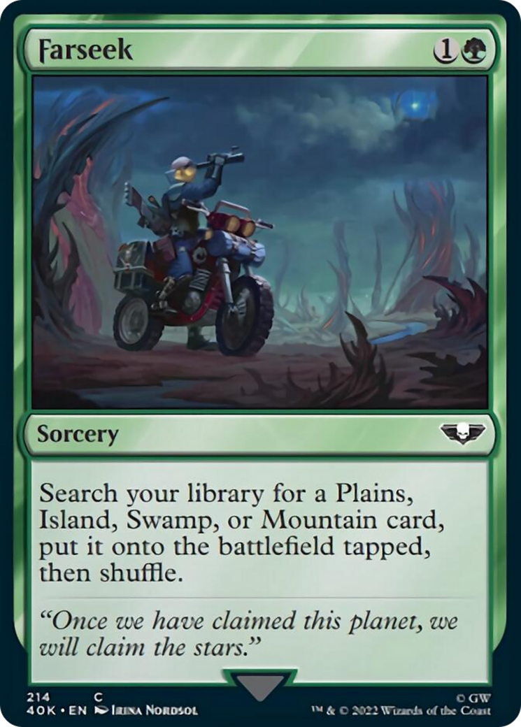 Farseek (Surge Foil) [Warhammer 40,000] MTG Single Magic: The Gathering | Red Claw Gaming