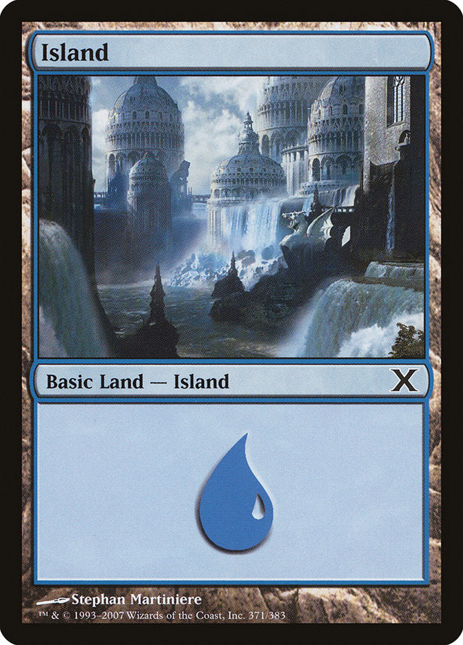 Island (371) [Tenth Edition] MTG Single Magic: The Gathering | Red Claw Gaming