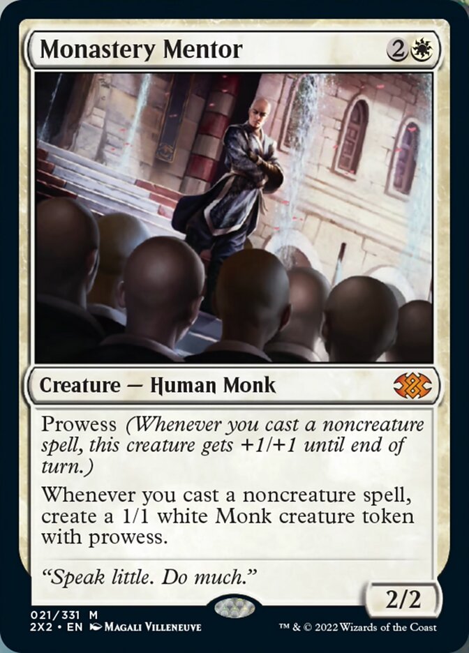 Monastery Mentor [Double Masters 2022] MTG Single Magic: The Gathering    | Red Claw Gaming