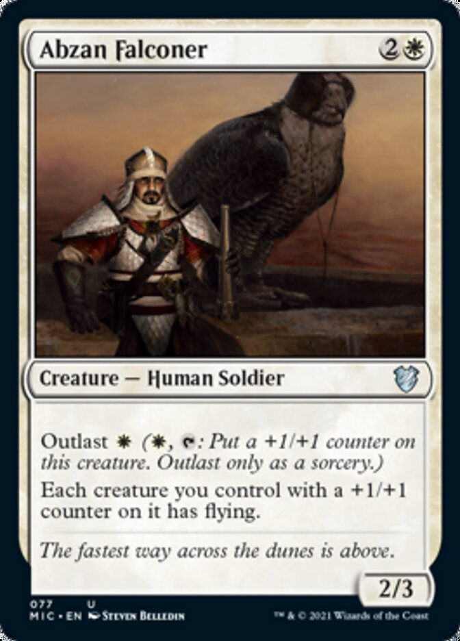 Abzan Falconer [Innistrad: Midnight Hunt Commander] MTG Single Magic: The Gathering | Red Claw Gaming