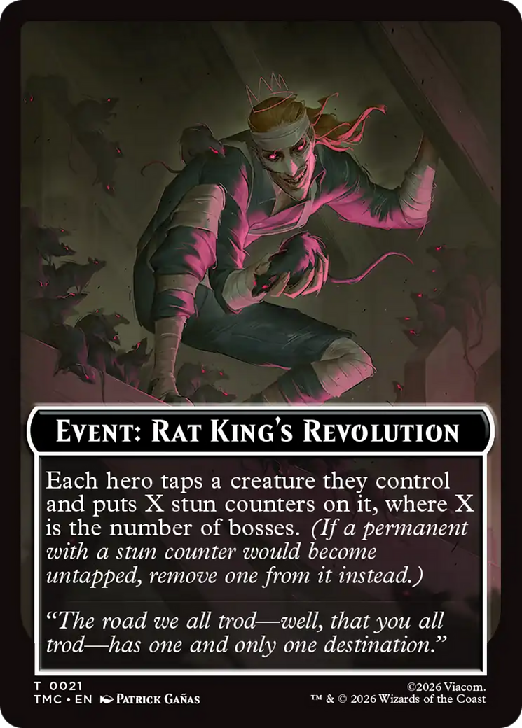 Event: Rat King's Revolution [Teenage Mutant Ninja Turtles Commander Tokens] MTG Single Magic: The Gathering | Red Claw Gaming