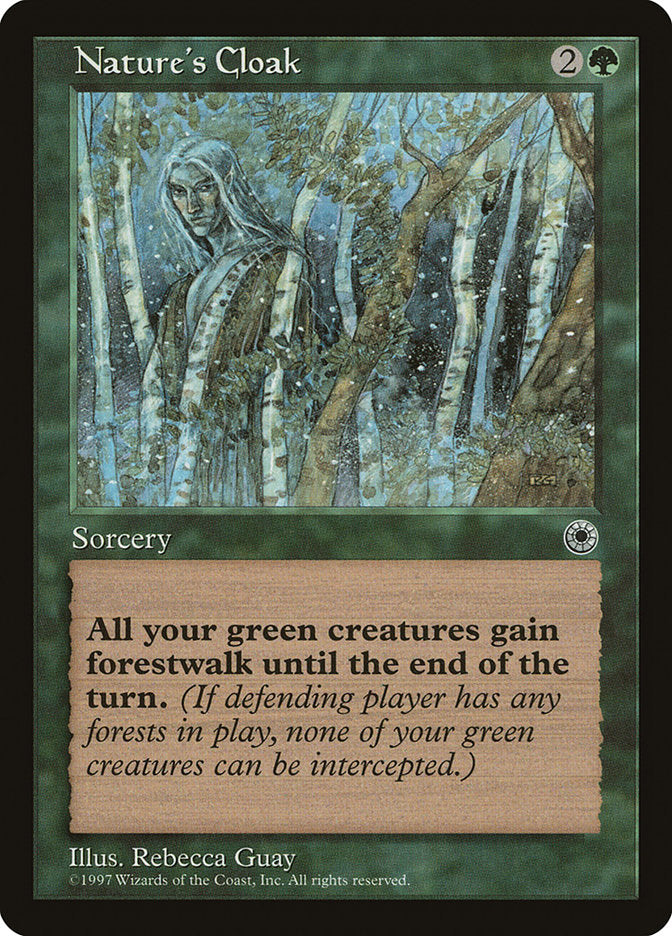 Nature's Cloak [Portal] MTG Single Magic: The Gathering | Red Claw Gaming