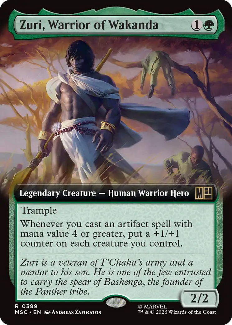 Zuri, Warrior of Wakanda (Extended Art) [Marvel Super Heroes Commander] | Red Claw Gaming