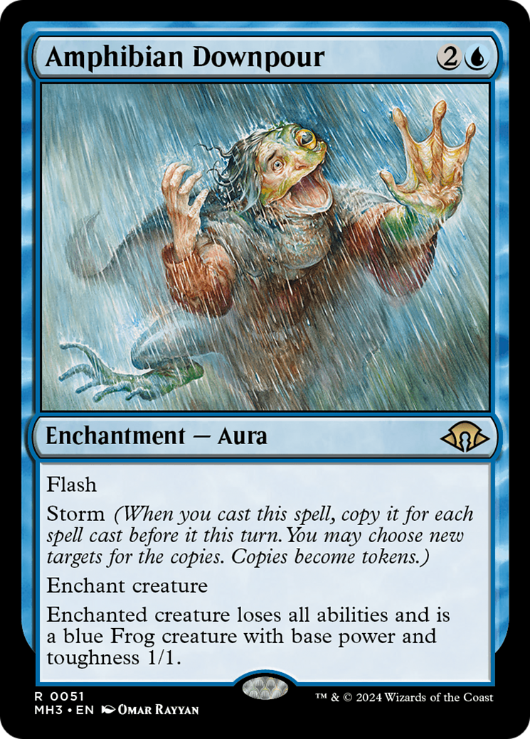 Amphibian Downpour [Modern Horizons 3] MTG Single Magic: The Gathering | Red Claw Gaming
