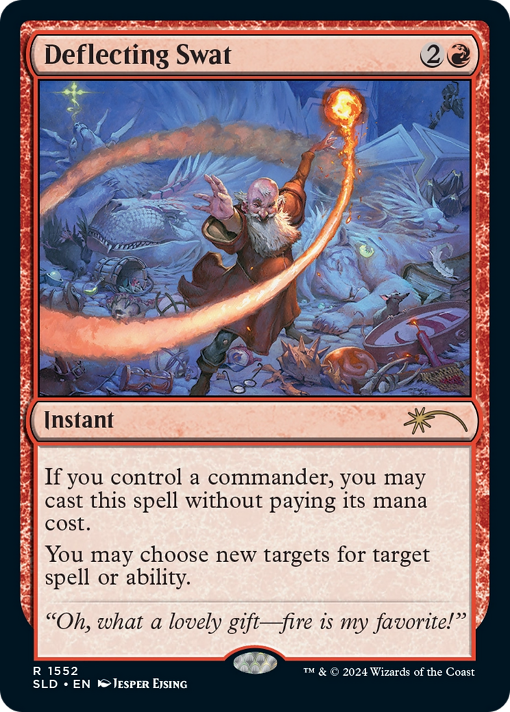Deflecting Swat (Rainbow Foil) [Secret Lair Drop Series] MTG Single Magic: The Gathering | Red Claw Gaming