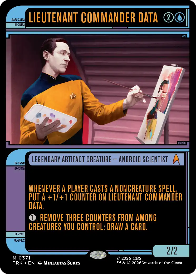 Lieutenant Commander Data (Showcase) [Star Trek] MTG Single Magic: The Gathering | Red Claw Gaming