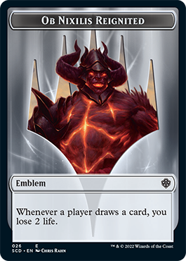 Ob Nixilis Reignited // Ob Nixilis Reignited Double-Sided Token [Starter Commander Decks] MTG Single Magic: The Gathering | Red Claw Gaming