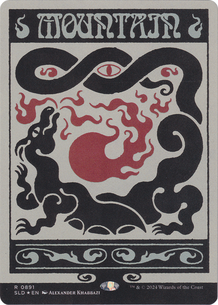 Mountain (0891) (Rainbow Foil) [Secret Lair Drop Series] MTG Single Magic: The Gathering | Red Claw Gaming