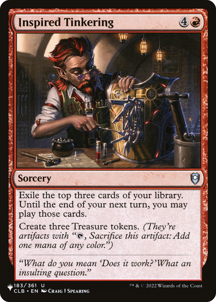 Inspired Tinkering [The List] MTG Single Magic: The Gathering | Red Claw Gaming