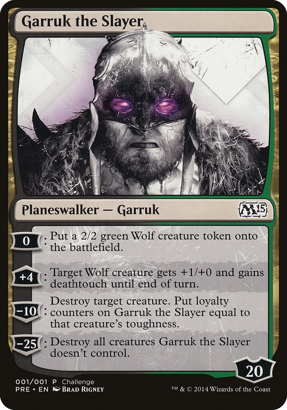 Garruk the Slayer (Prerelease Challenge) [Magic 2015 Prerelease Promos] MTG Single Magic: The Gathering | Red Claw Gaming