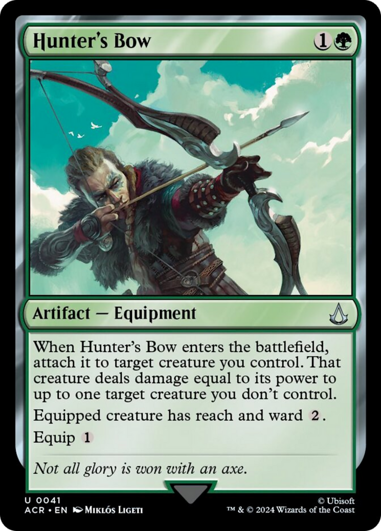 Hunter's Bow [Assassin's Creed] MTG Single Magic: The Gathering | Red Claw Gaming