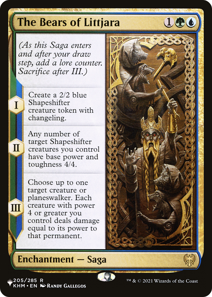 The Bears of Littjara (KHM) [The List] MTG Single Magic: The Gathering | Red Claw Gaming