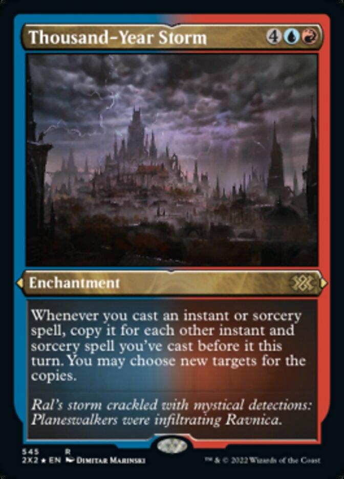 Thousand-Year Storm (Foil Etched) [Double Masters 2022] MTG Single Magic: The Gathering    | Red Claw Gaming