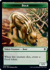 Boar // Food (18) Double-Sided Token [Throne of Eldraine Tokens] MTG Single Magic: The Gathering | Red Claw Gaming