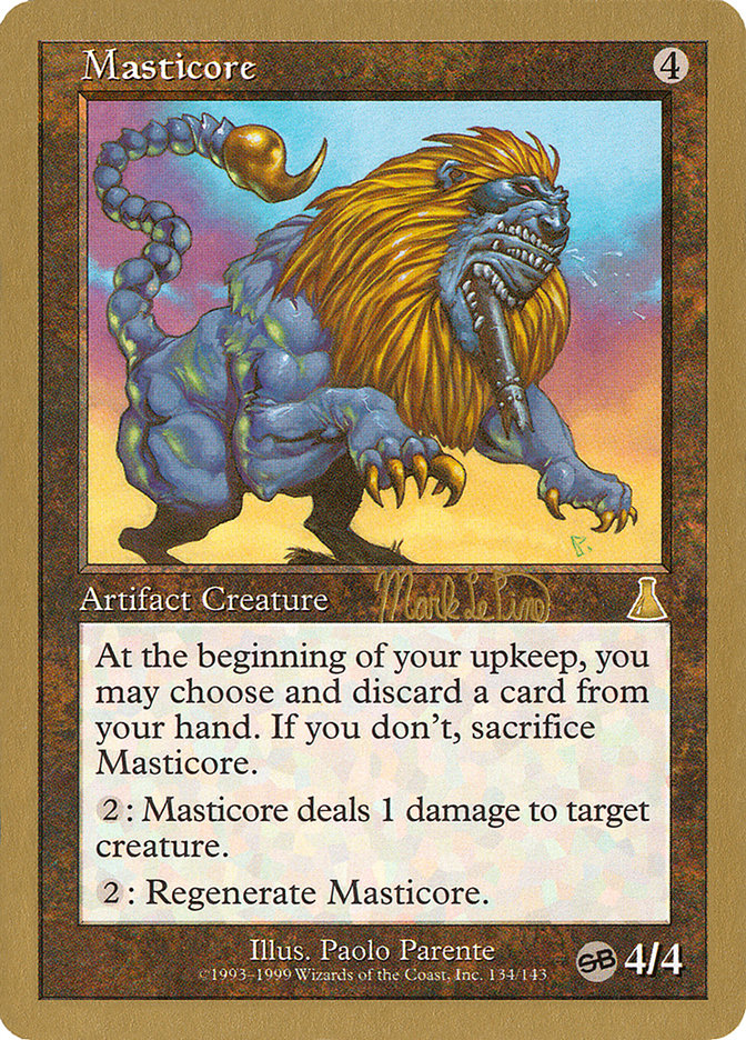Masticore (Mark Le Pine) (SB) [World Championship Decks 1999] MTG Single Magic: The Gathering | Red Claw Gaming