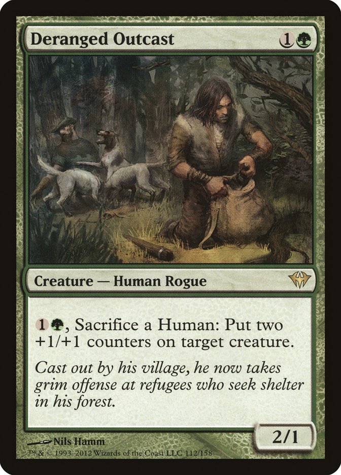 Deranged Outcast [Dark Ascension] MTG Single Magic: The Gathering | Red Claw Gaming