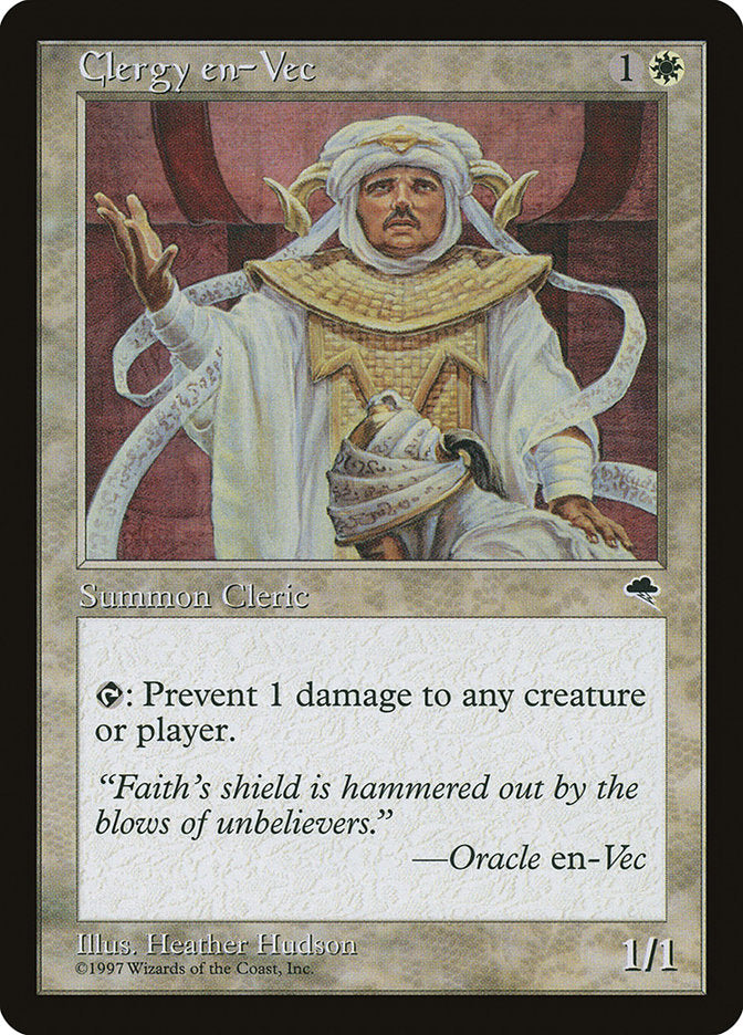 Clergy en-Vec [Tempest] MTG Single Magic: The Gathering | Red Claw Gaming
