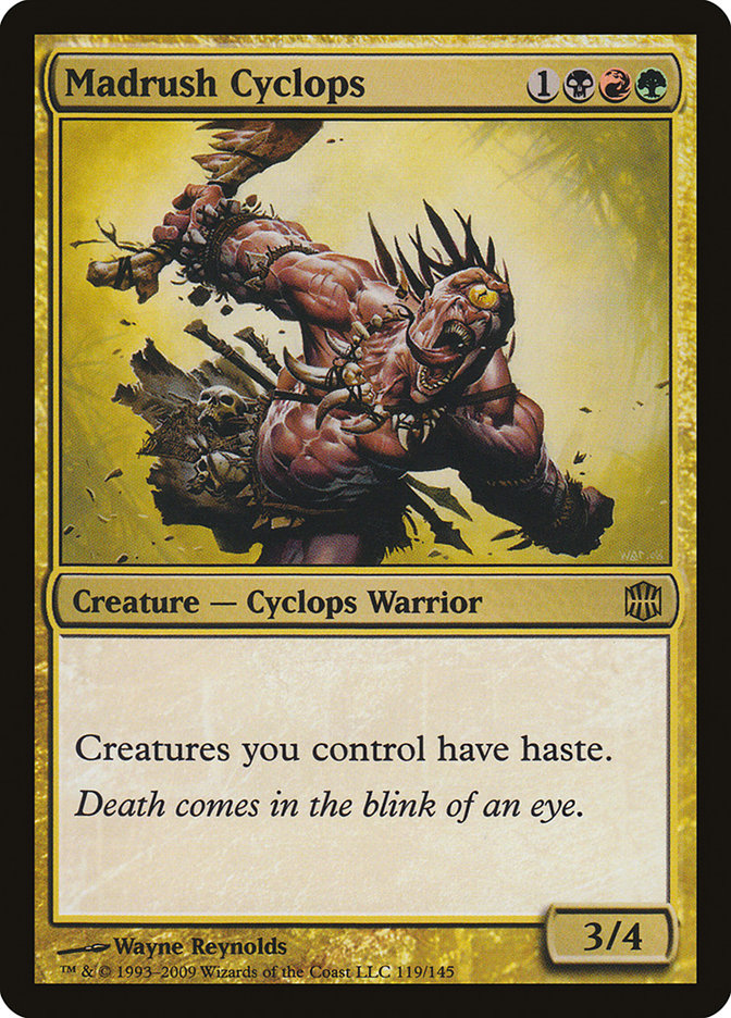 Madrush Cyclops [Alara Reborn] MTG Single Magic: The Gathering | Red Claw Gaming