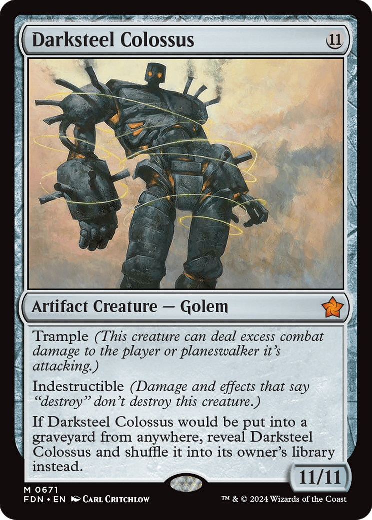 Darksteel Colossus [Foundations] MTG Single Magic: The Gathering | Red Claw Gaming