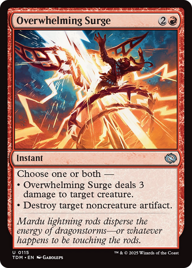 Overwhelming Surge [Tarkir: Dragonstorm] MTG Single Magic: The Gathering | Red Claw Gaming