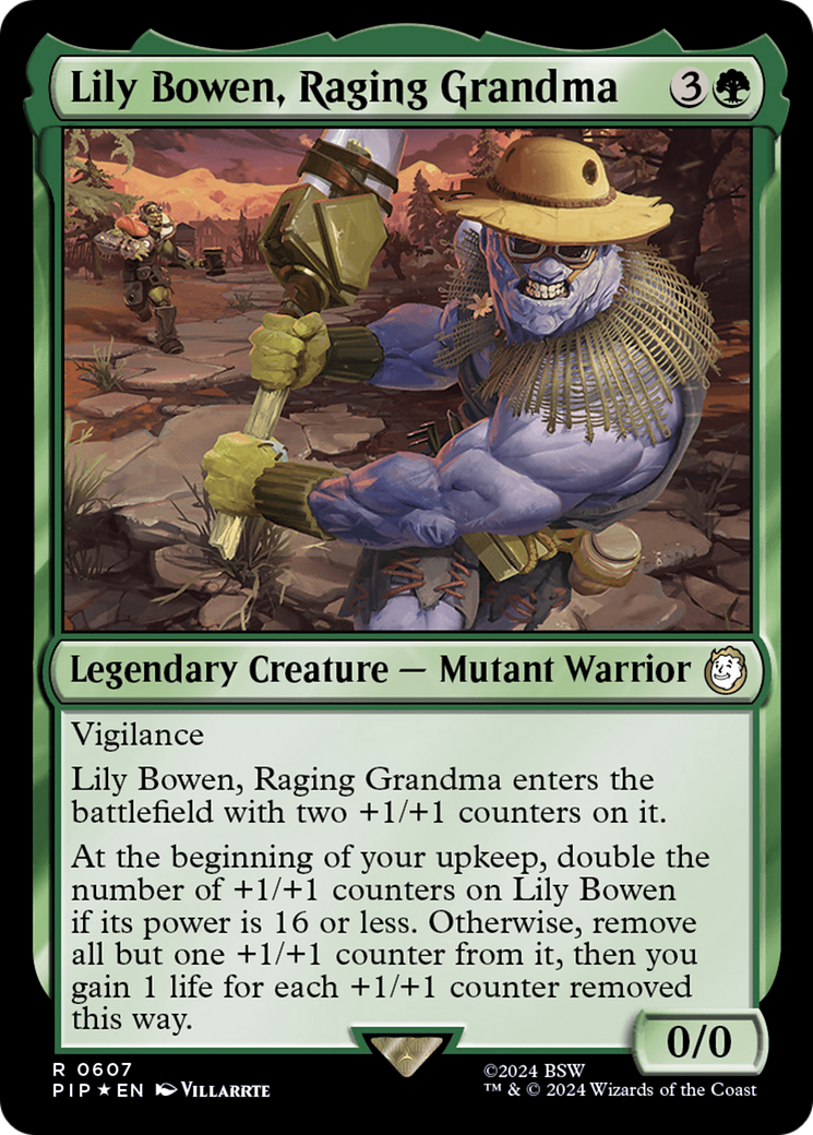 Lily Bowen, Raging Grandma (Surge Foil) [Fallout] MTG Single Magic: The Gathering | Red Claw Gaming