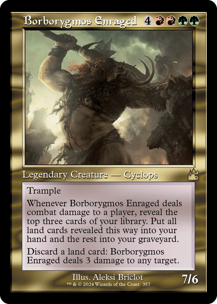 Borborygmos Enraged (Retro Frame) [Ravnica Remastered] MTG Single Magic: The Gathering | Red Claw Gaming