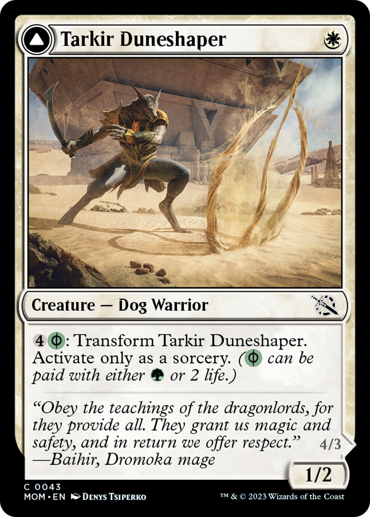Tarkir Duneshaper // Burnished Dunestomper [March of the Machine] MTG Single Magic: The Gathering    | Red Claw Gaming