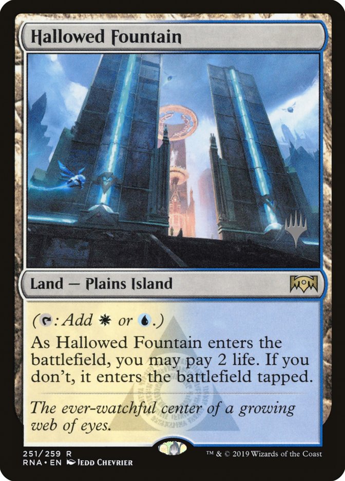 Hallowed Fountain (Promo Pack) [Ravnica Allegiance Promos] MTG Single Magic: The Gathering | Red Claw Gaming