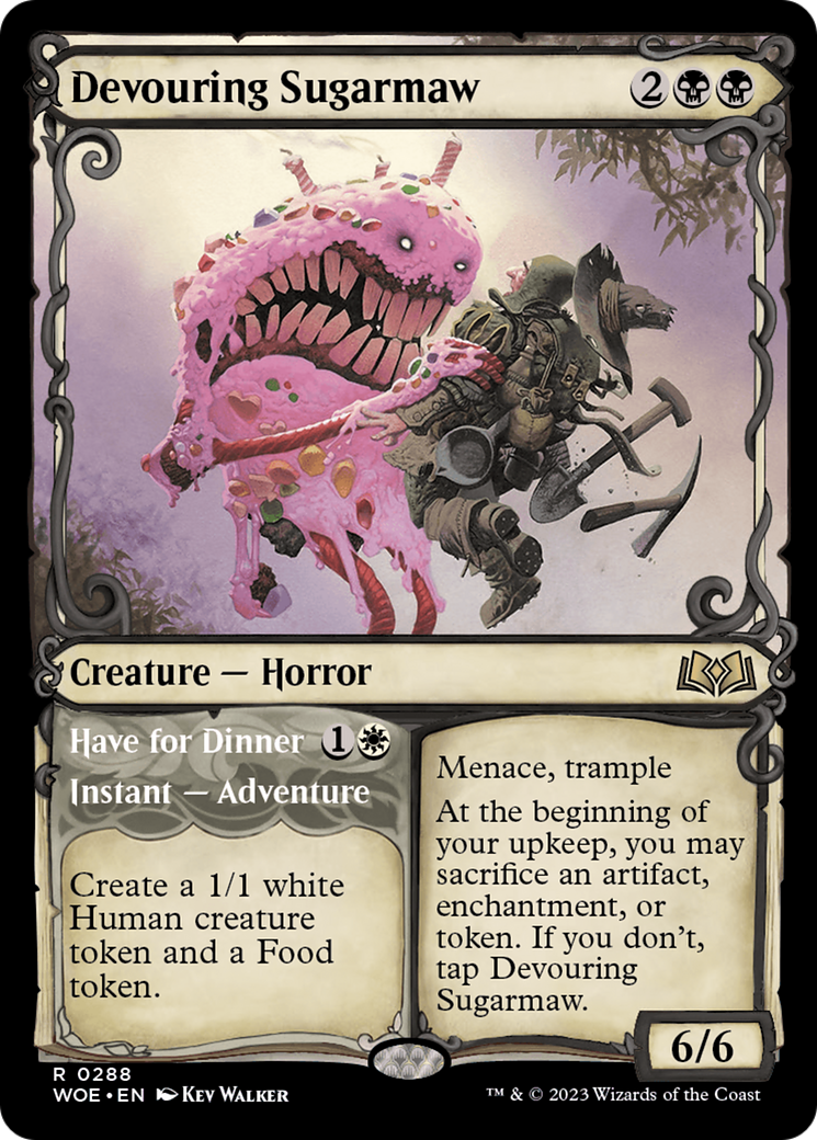 Devouring Sugarmaw // Have For Dinner (Showcase) [Wilds of Eldraine] MTG Single Magic: The Gathering | Red Claw Gaming