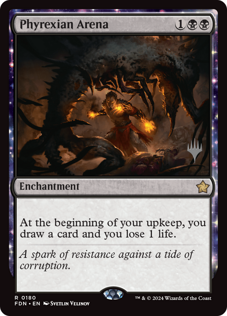 Phyrexian Arena [Foundations Promos] MTG Single Magic: The Gathering | Red Claw Gaming