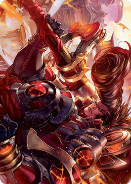Upriser Renegade Art Card [Kamigawa: Neon Dynasty Art Series] MTG Single Magic: The Gathering | Red Claw Gaming
