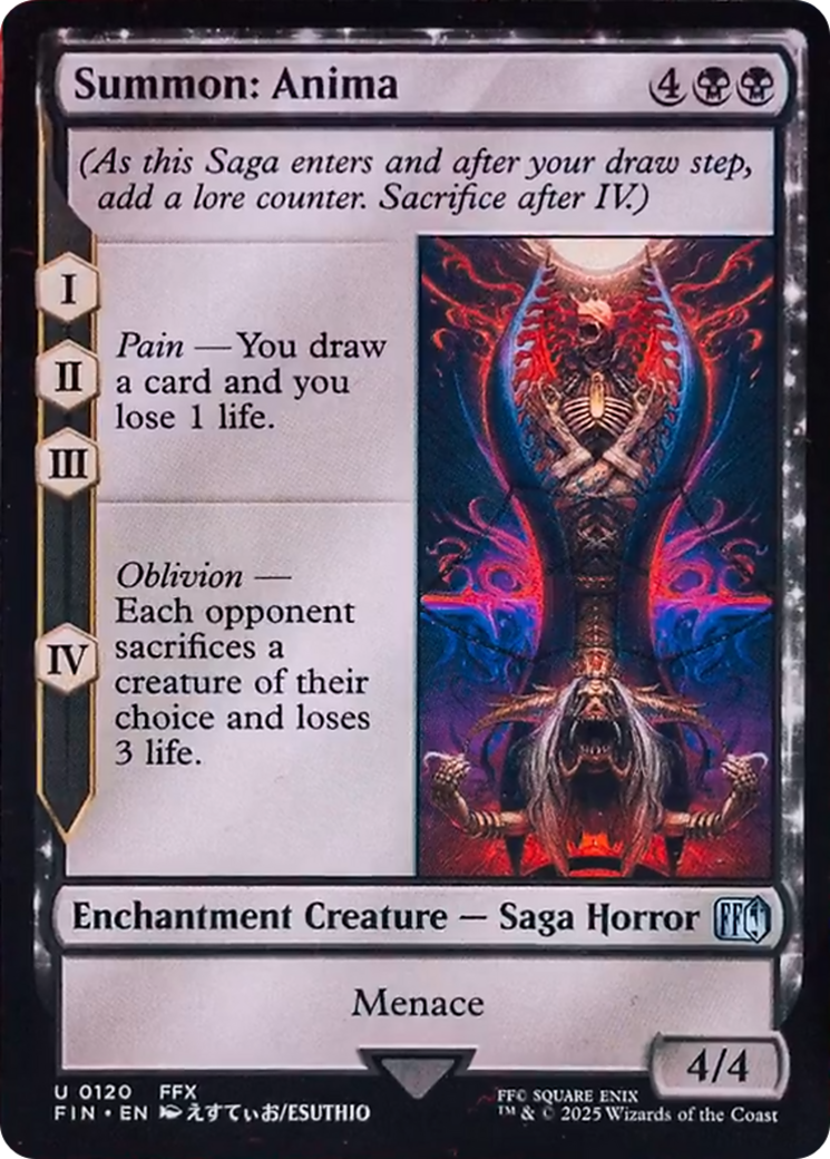 Summon: Anima [FINAL FANTASY] MTG Single Magic: The Gathering | Red Claw Gaming