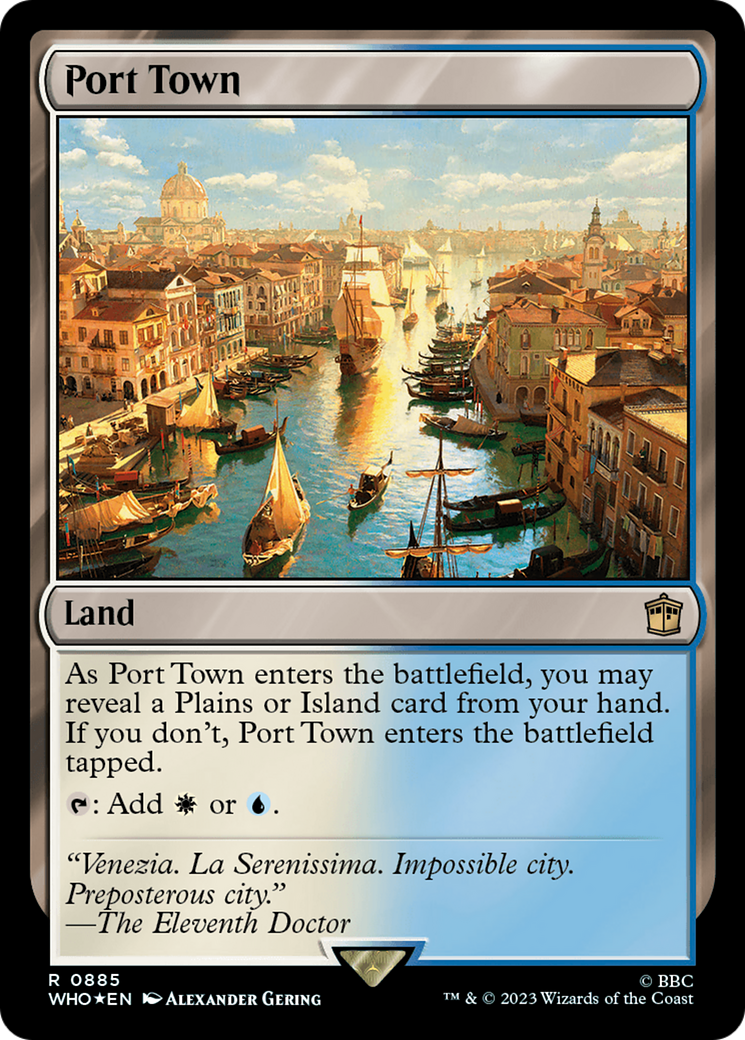 Port Town (Surge Foil) [Doctor Who] MTG Single Magic: The Gathering | Red Claw Gaming